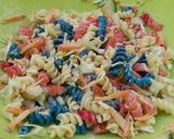 A picture of step 4 of Macroni salad.