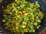 South Indian Okra curry (aka bindi curry)