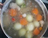 A picture of step 3 of Simple Chicken Soup.