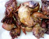 A picture of step 2 of Chicken made with peanut butter #4weeks challenge.