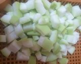 A picture of step 1 of Bottlegourd Majjiga Pulusu.