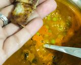 A picture of step 6 of Mutter Paneer (paneer from rice).