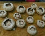 A picture of step 1 of Stuffed mushroom snacks #monsoon.