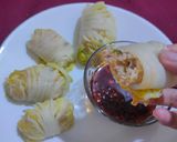 Foto langkah ke 6 dari resep Sawi Gulung Ayam.