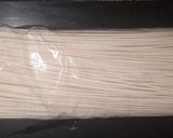 A picture of step 1 of Garlic Noodles.