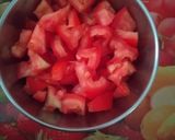 A picture of step 6 of Vaghareli Khichdi with Tomato Vagharyu.