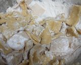 A picture of step 5 of Chicken with Flat Dumplings.
