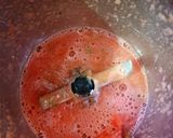 A picture of step 1 of Watermelon Sattu.