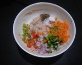 A picture of step 1 of Veg Ragi idli and uttapam.