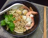 รูปขั้นตอนการทำที่ 3 ของ บะหมี่แห้งกุ้งลูกชิ้นหมูสับ