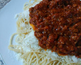 Foto del paso 6 de la receta: Espagueti de maíz a la boloñesa con queso parmesano