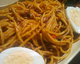 A picture of step 8 of Native spaghetti.