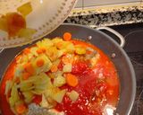 Foto del paso 7 de la receta: Bacalao con patatas y carlotas con tomate 😋😋😜