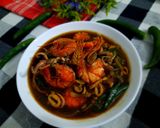 Foto langkah ke 3 dari resep Udang cumi lada hitam.