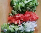 A picture of step 2 of Tabouli salad.