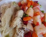 Foto del paso 3 de la receta: Merluza en sartén con cebollas rehogadas