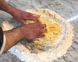 A picture of step 2 of Homemade crab ravioli with sage lemon butter sauce.