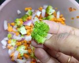 A picture of step 1 of Mix veg in Crepe Style Wrap.