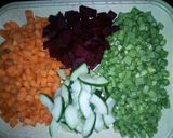 A picture of step 2 of Carrot rice.