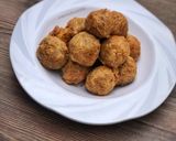 A picture of step 3 of Yam balls.