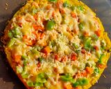 A picture of step 5 of Noodles pizza.