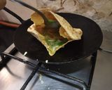 A picture of step 5 of Egg stuffed Parantha.