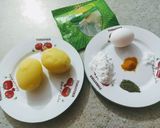 عکس مرحله 1 از دستور سیب زمینی حلقه ای و پفکی