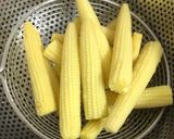 A picture of step 2 of Baby Corn Tikka.