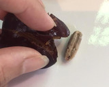 A picture of step 1 of Chocolate Stuffed Assorted Dates.