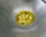 A picture of step 4 of Red Amaranth Dry Curry.