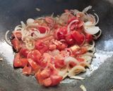 A picture of step 2 of Beans Sabji.