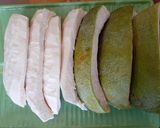 Hình bước làm 1 của món Vỏ bưởi dùng trong món chè bưởi