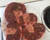 A picture of step 1 of Fall off the bone Herb and red wine Beef Shanks.