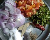 A picture of step 1 of Chicken Curry.