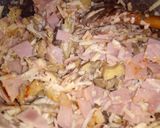 Sonkás-gombás töltött cukkini recept fázis 2 fotója