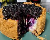 A picture of step 17 of Blueberry cheesecake.