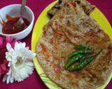 A picture of step 4 of Carrot Paratha.