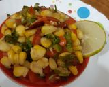 A picture of step 1 of Chatpata sweetcorn.