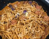 Gambar langkah 5 resipi Gochujang Creamy Pasta.