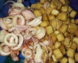 Foto langkah ke 2 dari resep Sambel cumi asin dan tahu.