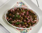 A picture of step 6 of Kala chana masala.