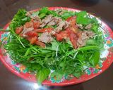 Hình bước làm 4 của món Rau diếp cá trộn bò
