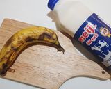 รูปขั้นตอนการทำที่ 1 ของ นมกล้วยเกาหลี 🍌🍌 Fresh Banana Milk (no-heat)