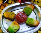 तिरंगा समोसा (tiranga samosa recipe in Hindi) रेसिपी चरण 6 फोटो