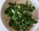 A picture of step 4 of Celery Leaf Fritters.