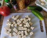 Foto del paso 1 de la receta: Ensalada de garbanzos con tofu