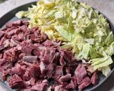 Tarjával - tojásos rizzsel kevert kelkáposzta recept fázis 4 fotója