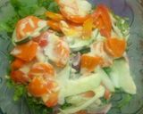 A picture of step 1 of Vegetable salad.