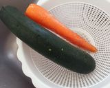 A picture of step 1 of Zucchini and Carrot Fritters in the Air Fryer.