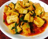 A picture of step 7 of Tofu in Tomato Sauce 🍅.